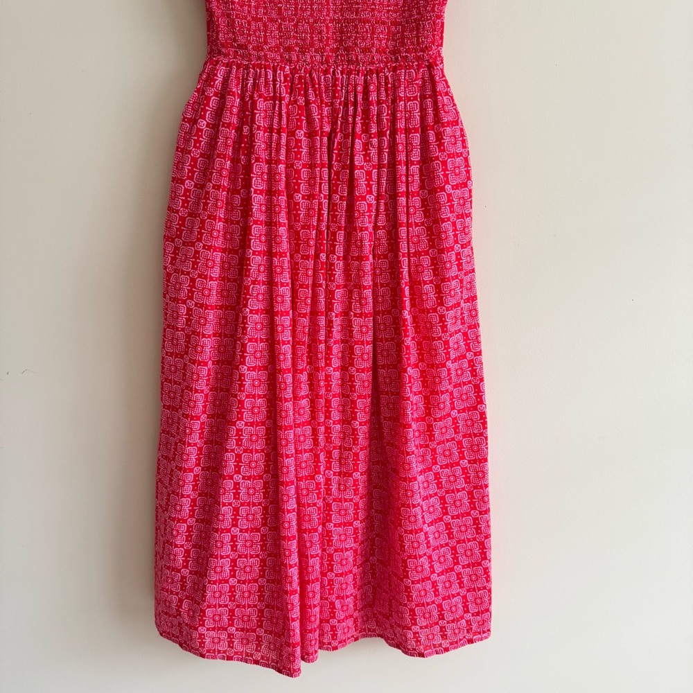 J.Crew Factory Smocked Boatneck Midi Dress Size XS - Picture 5 of 16